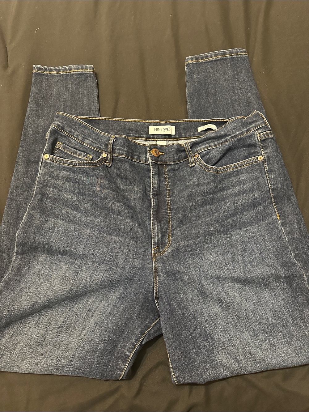 Nine West Women's Medium Blue Skinny Jeans